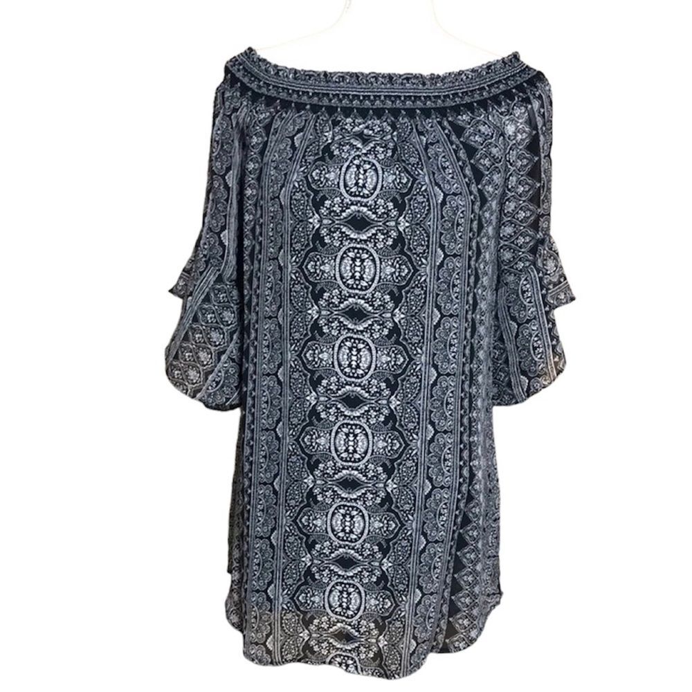 City Triangles Boho Style Lightweight Off The Shoulders Dress Tunic size XS